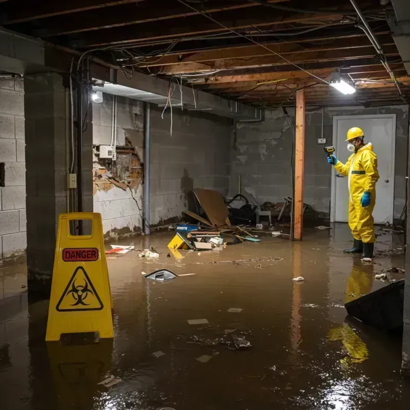 Flooded Basement Electrical Hazard in Fairmount Heights, MD Property